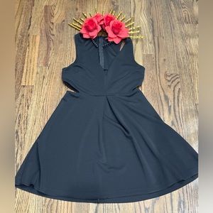 Express Black Cut Out Fit and Flair